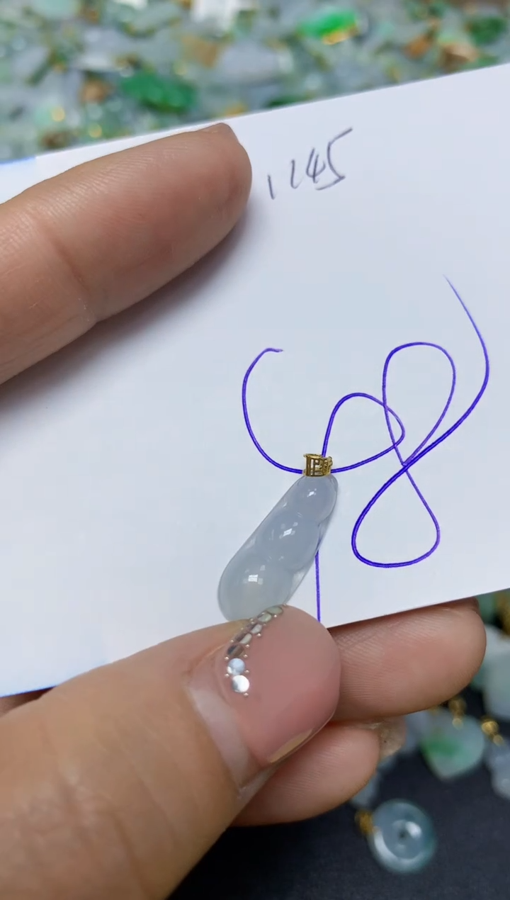 【闪购商品】翡翠挂件18K金镶嵌 天然翡翠A货