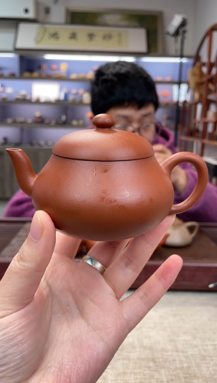 【闪购商品】紫砂茶壶朱泥矮梨