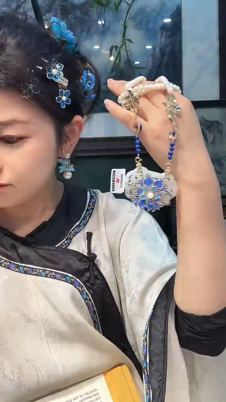 无铜合金非遗点翠饰品