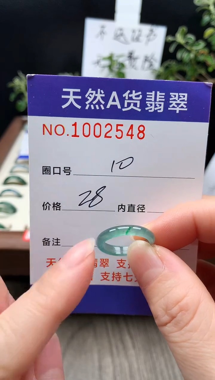未镶嵌戒指翡翠10#