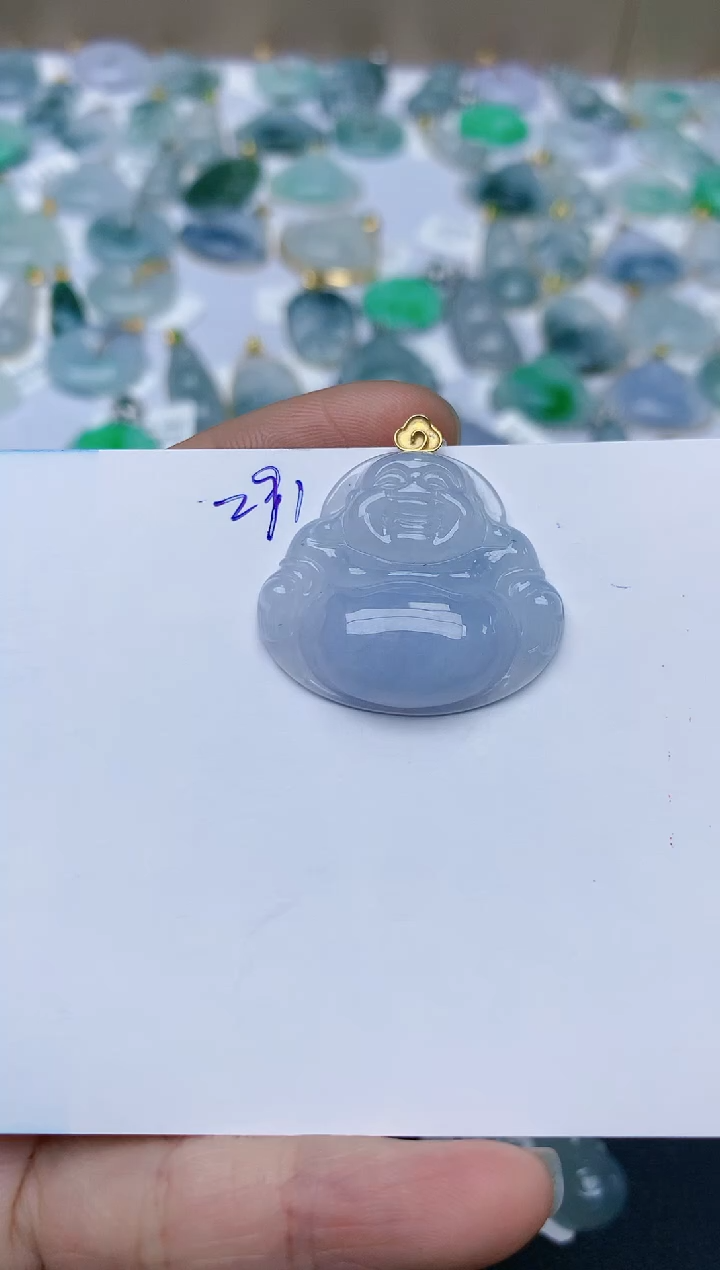 【闪购商品】翡翠颈饰18K金镶嵌天然翡翠A货    291