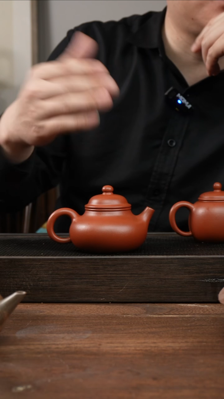 茶杯紫砂东*全手朱泥容天     160CC  