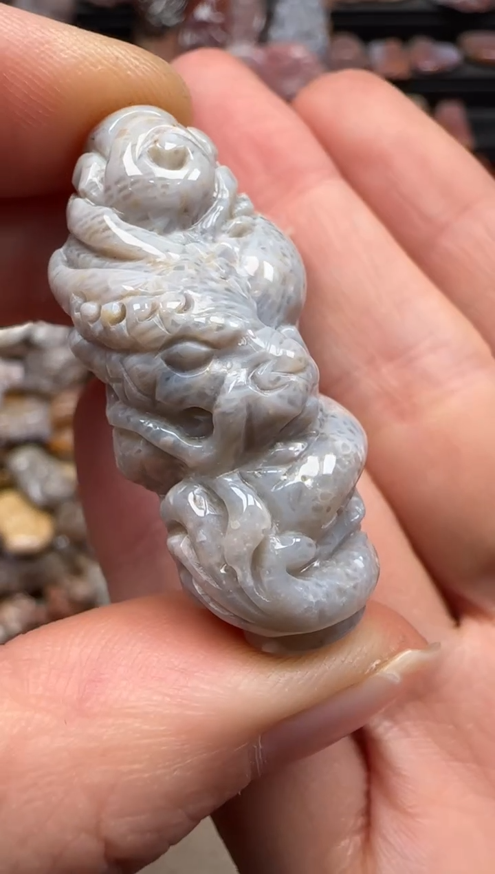 【闪购商品】硅化珊瑚（珊瑚玉）颈饰未镶嵌536