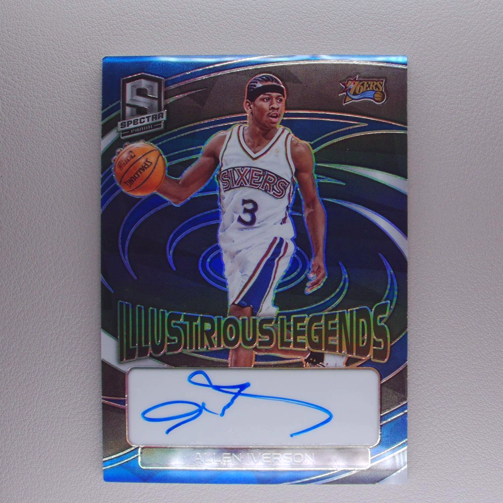 【签字】艾弗森 帕尼尼NBA国宝手提球星卡 