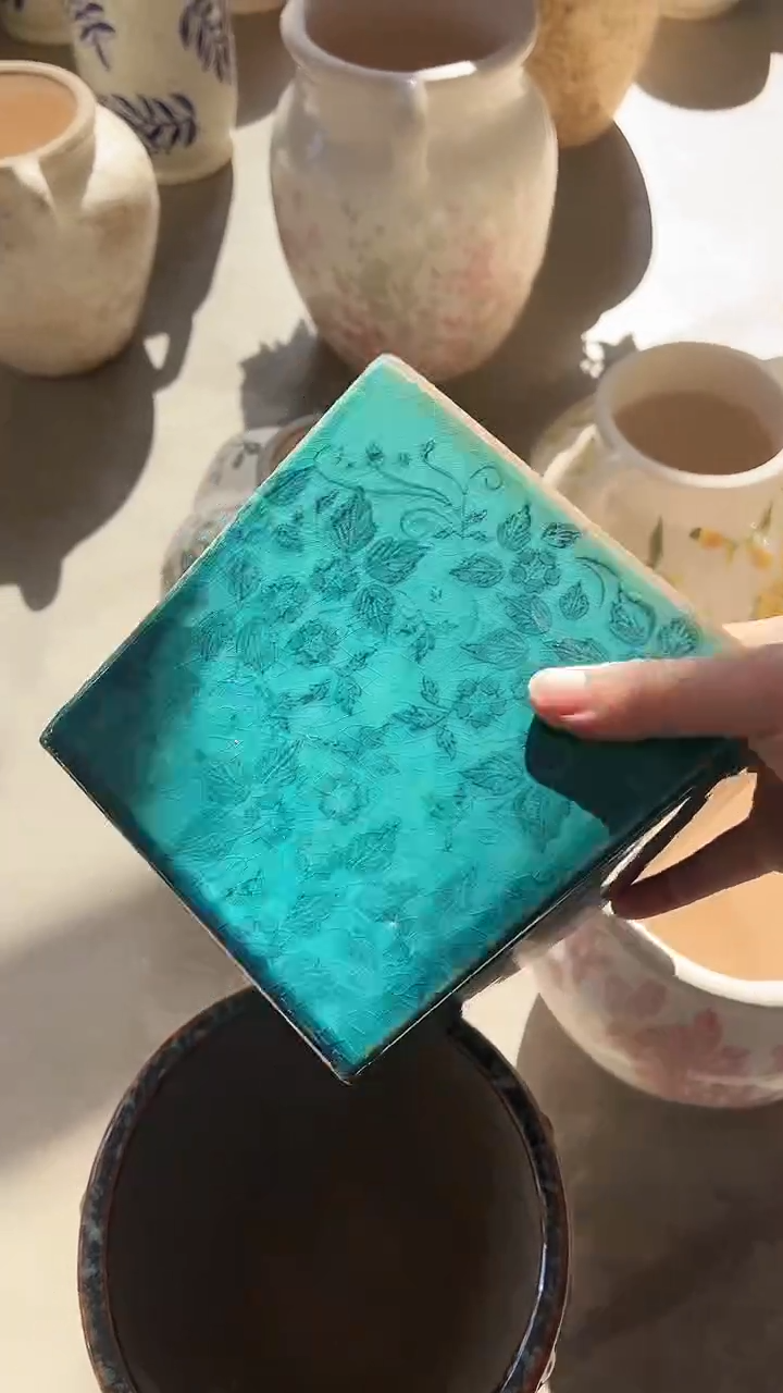 【闪购商品】陶瓷微瑕花盆高15.5cm内口14cm