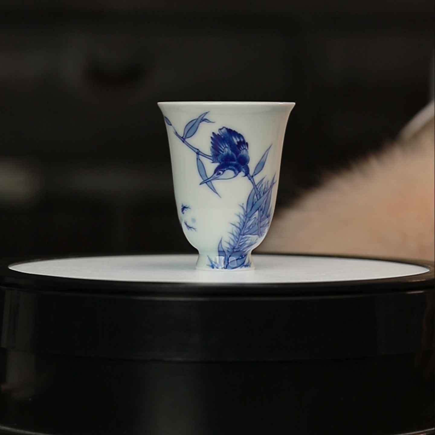 12.7/M400C14/青花花鸟/甫生集/铃铛杯