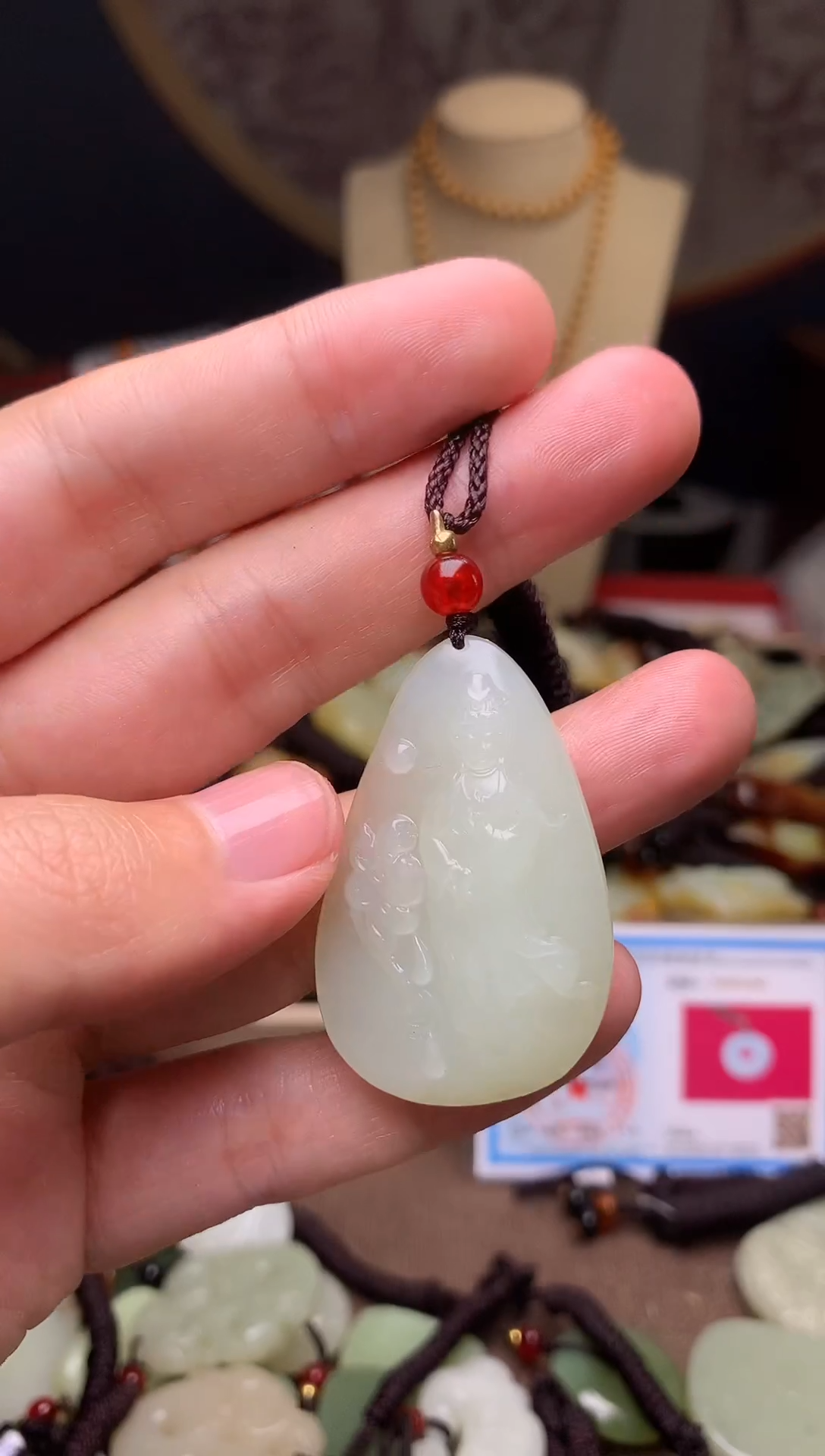 颈饰未镶嵌和田玉新疆料青海料清水和田玉吊坠