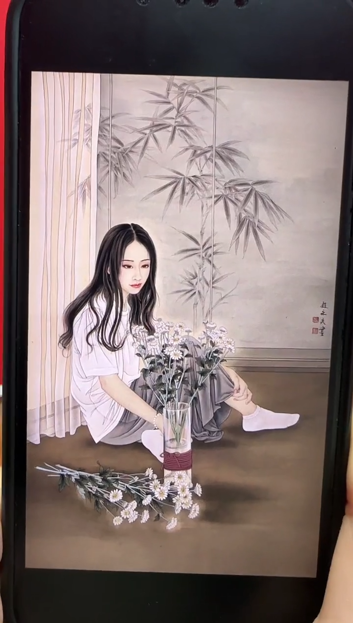 国画z天津人美-赵永夫人物6平尺