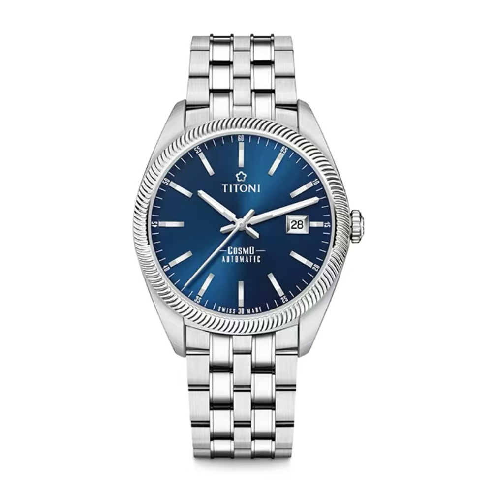 Titoni/梅花自动机械表原装进口休闲腕表圣诞礼物男士鹦鹉螺手表