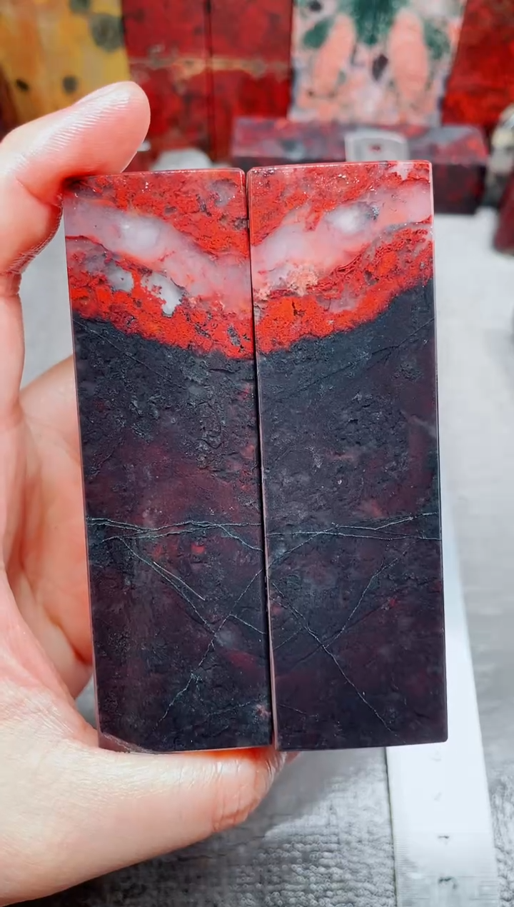 桂林鸡血玉素章3.0对章25