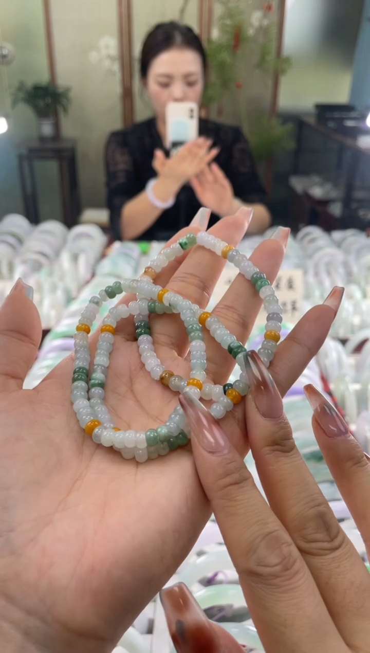 未镶嵌手串翡翠算盘珠   多样性发货发一件