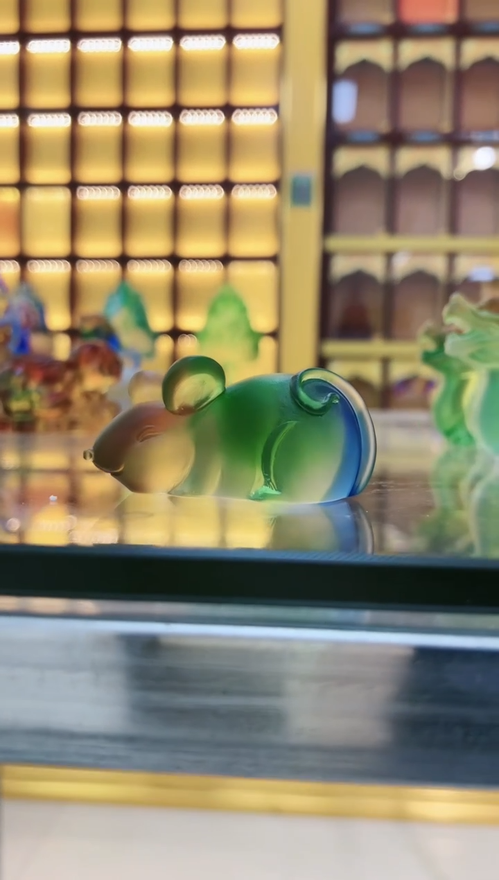【闪购商品】茶宠古法琉璃生肖鼠