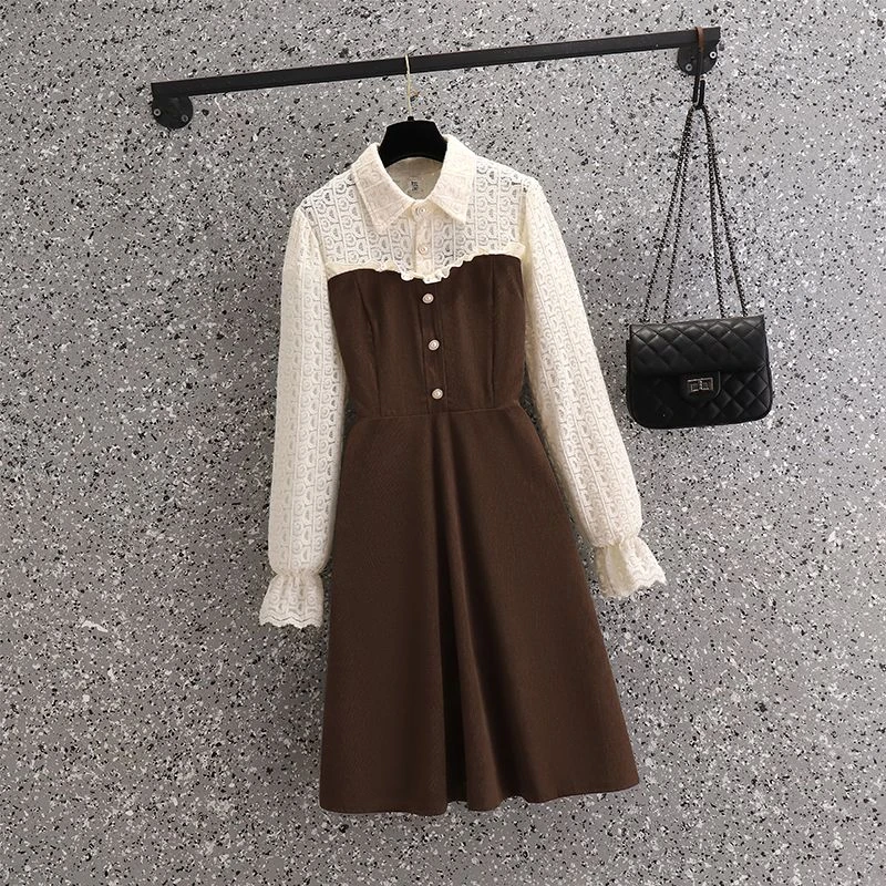 G13夏季娃娃领百搭公主风连衣裙新款时尚潮流百搭气质中老年女装