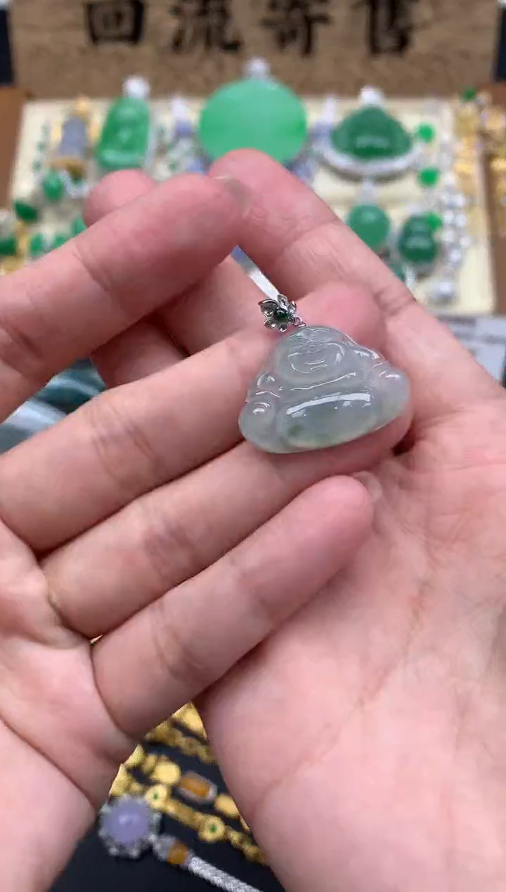 【闪购商品】翡翠颈饰18K金镶嵌52-中国好珍宝