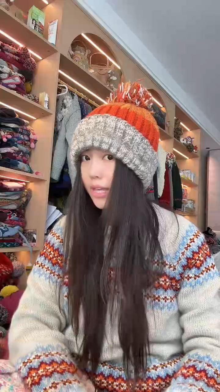 羊毛南瓜燕麦翻边帽