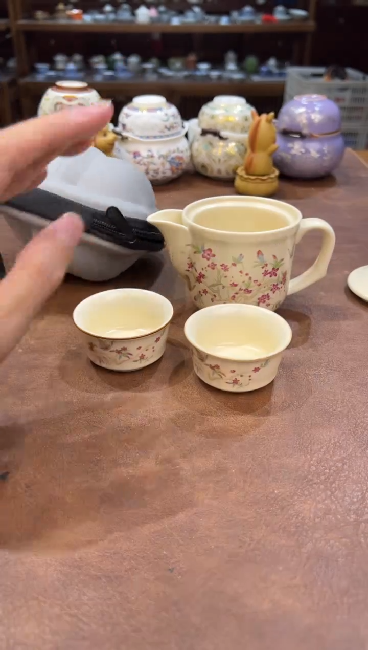 真的很便宜会开片的旅行茶具