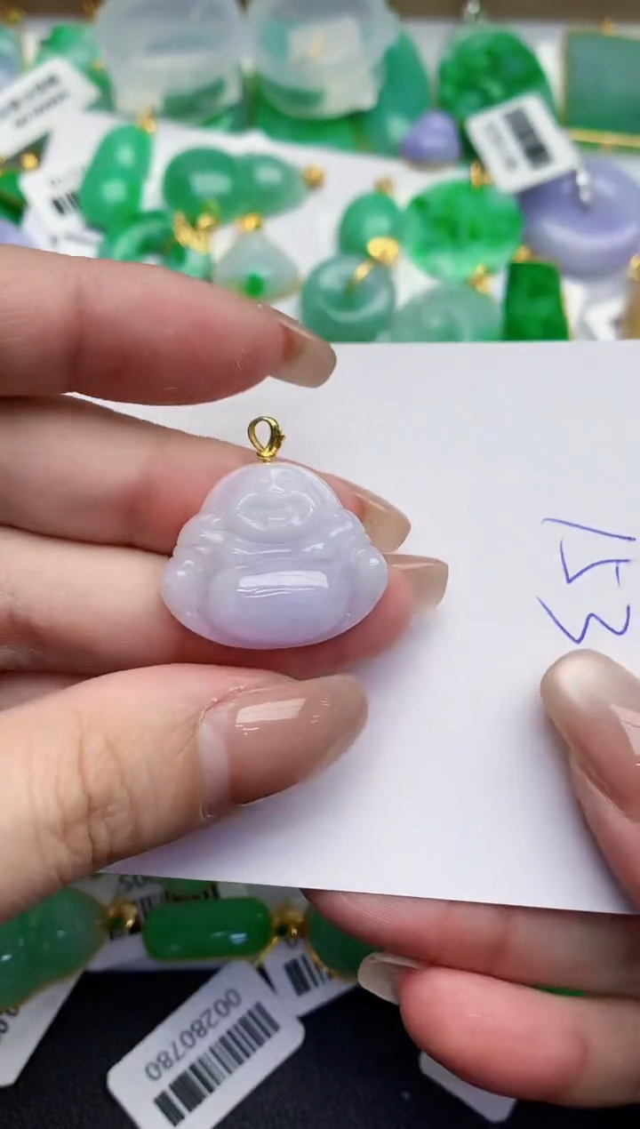 翡翠18K金镶嵌颈饰000000000000