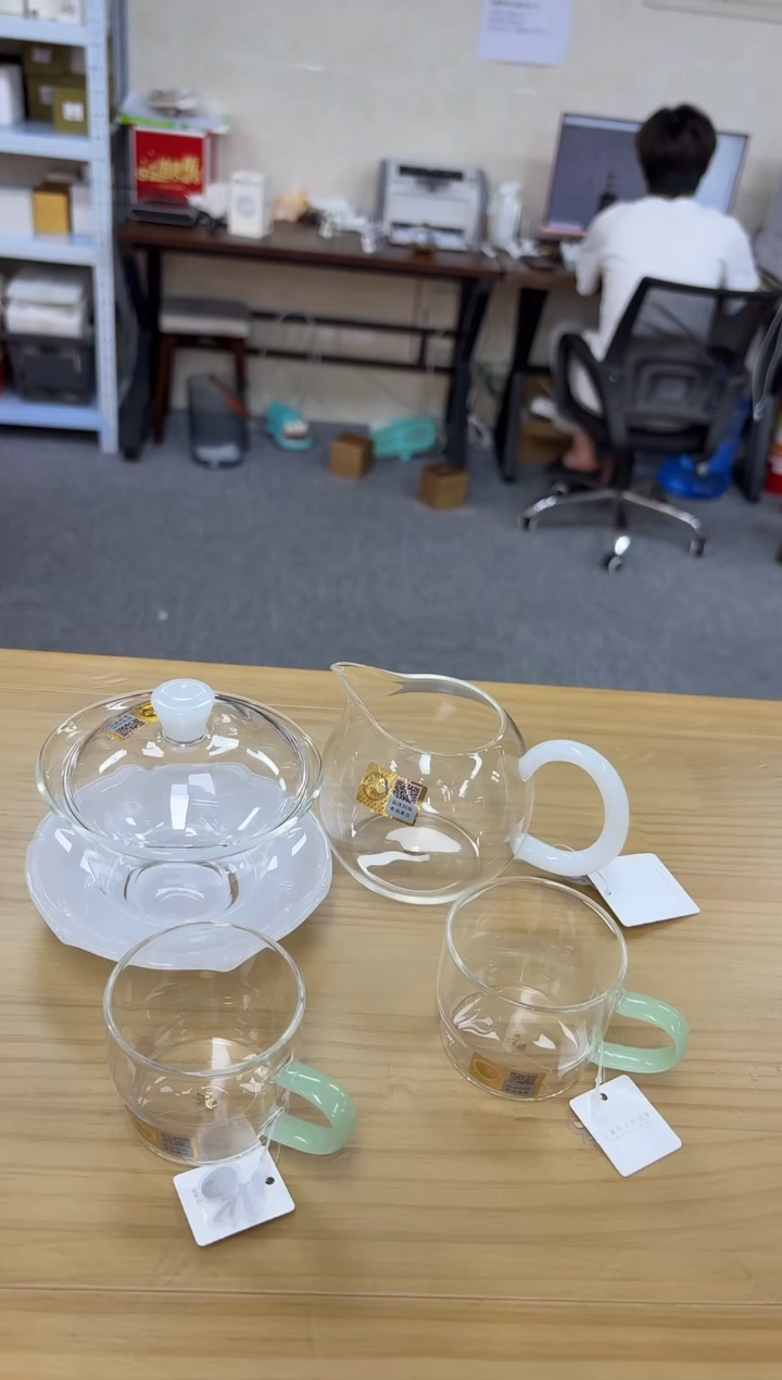 禾器畅然白玉+荷叶白玉+清尚杯一个装*2