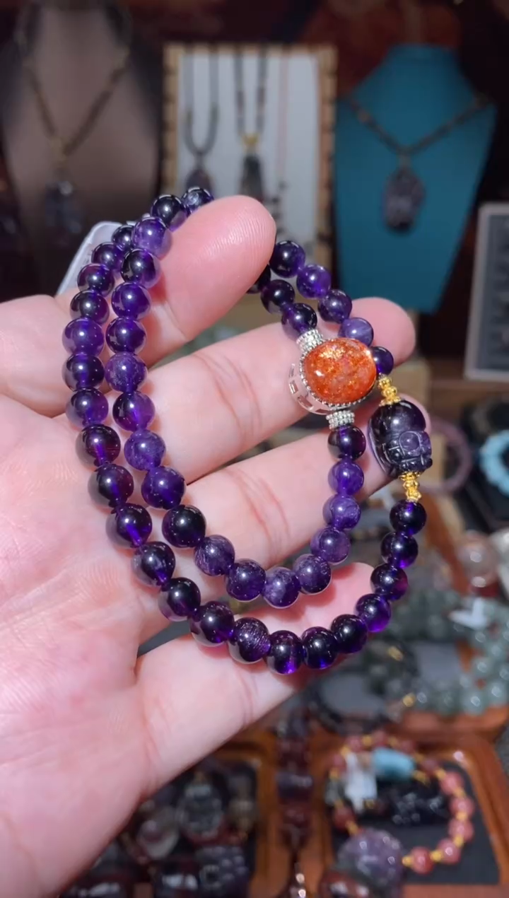 【闪购商品】水晶紫超七双圈未镶嵌多样性发一