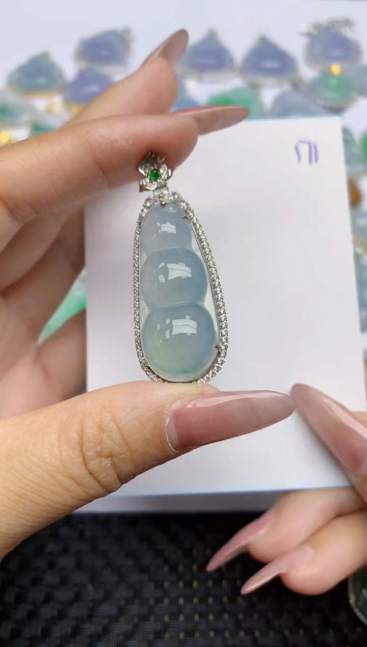 【闪购商品】翡翠颈饰18K金镶嵌天然A货翡翠 171