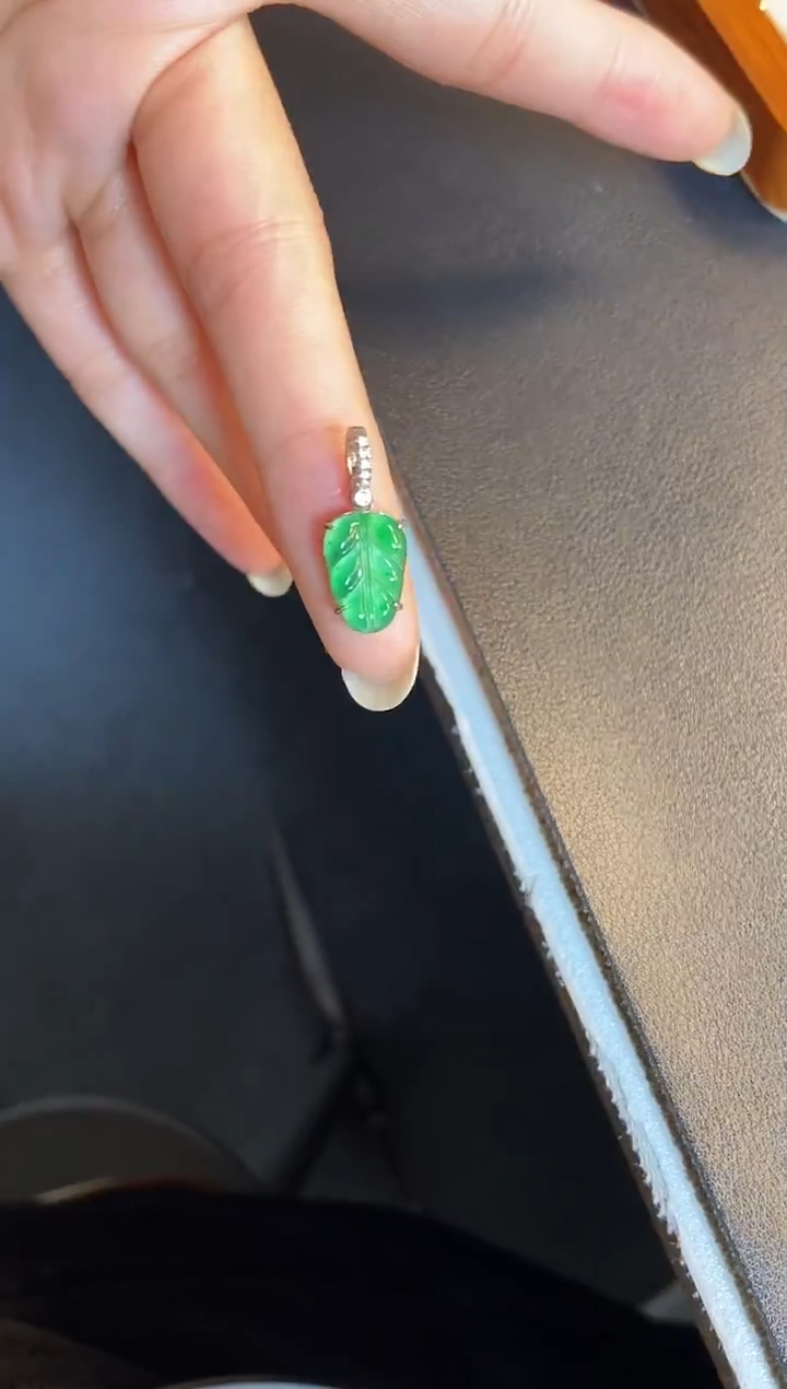 吊坠(不含链)银S925镶嵌翡翠1