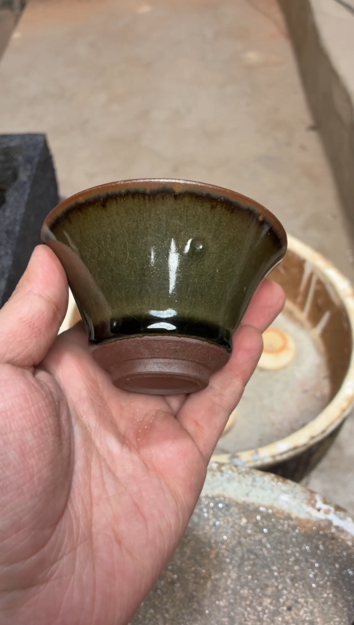 茶盏真柴烧建盏换点柴火
