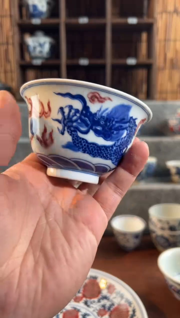 【闪购商品】773天禄言瓷手绘茶器天花板