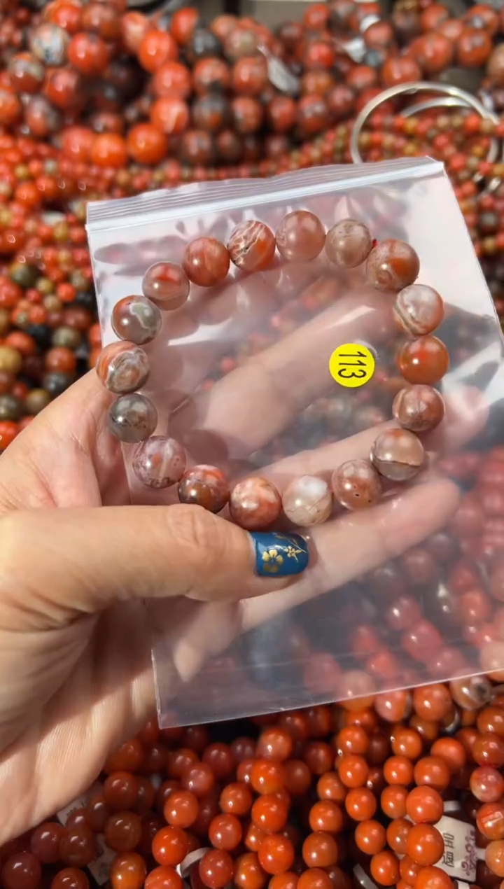 未镶嵌手串南红玛瑙10+