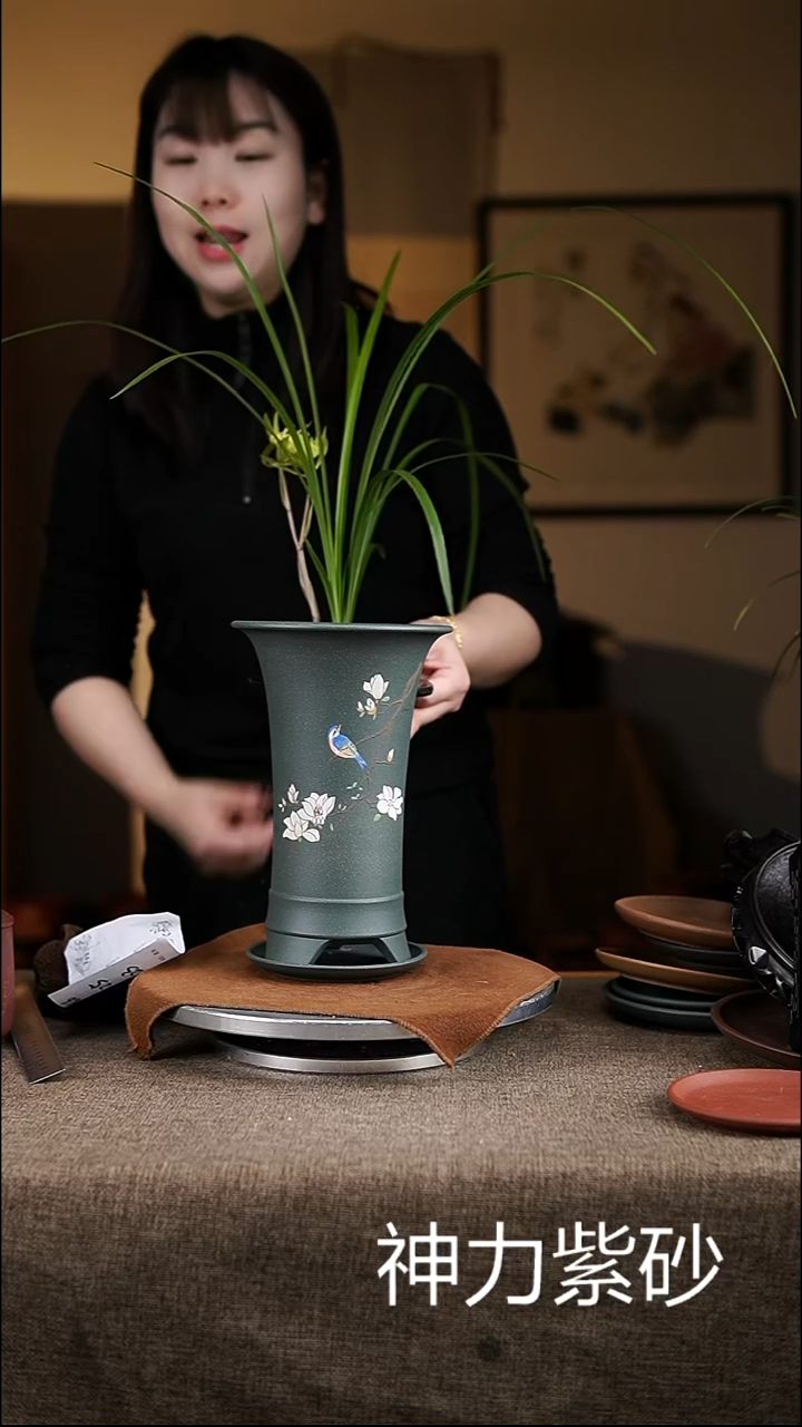 【闪购商品】紫砂花盆紫砂花盆5966+z