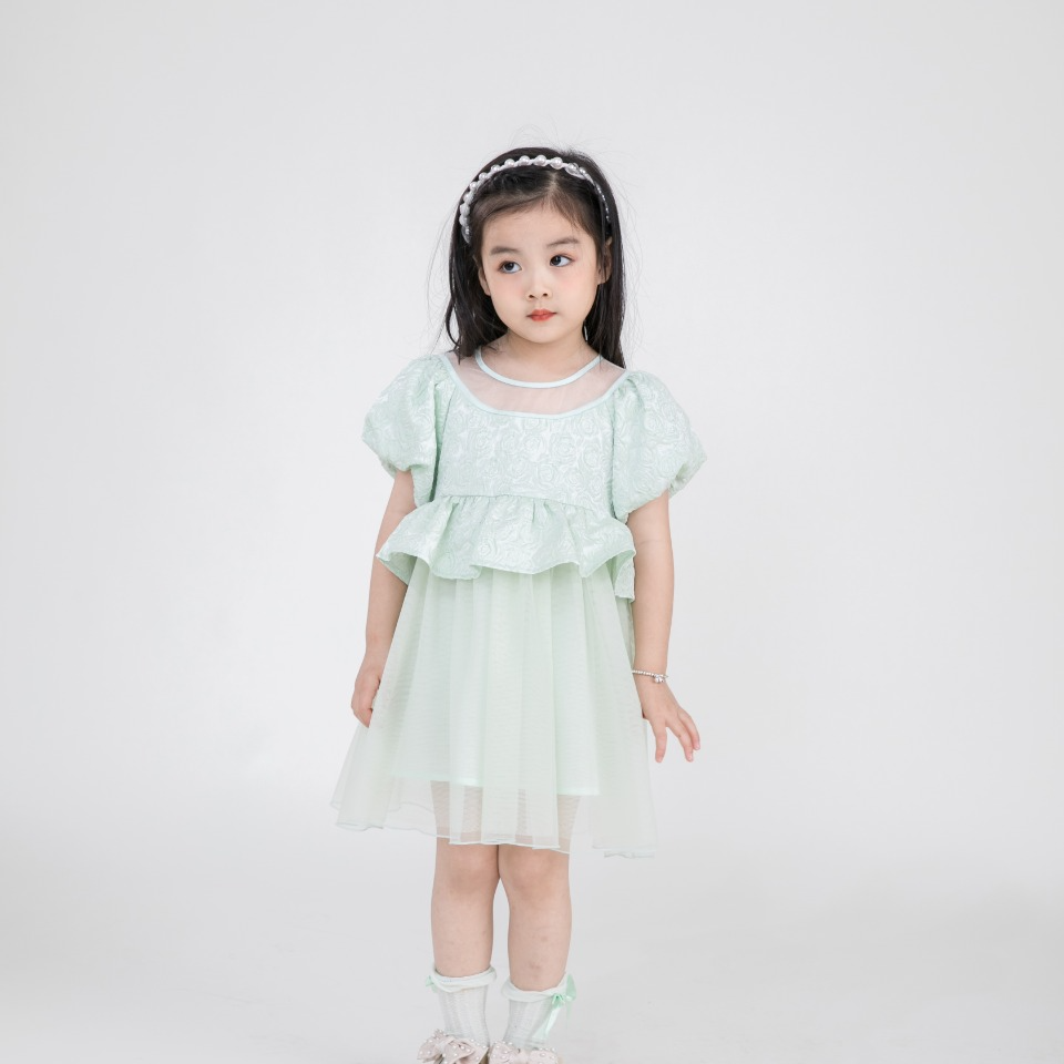  梭织短袖连衣裙夏季3222033566