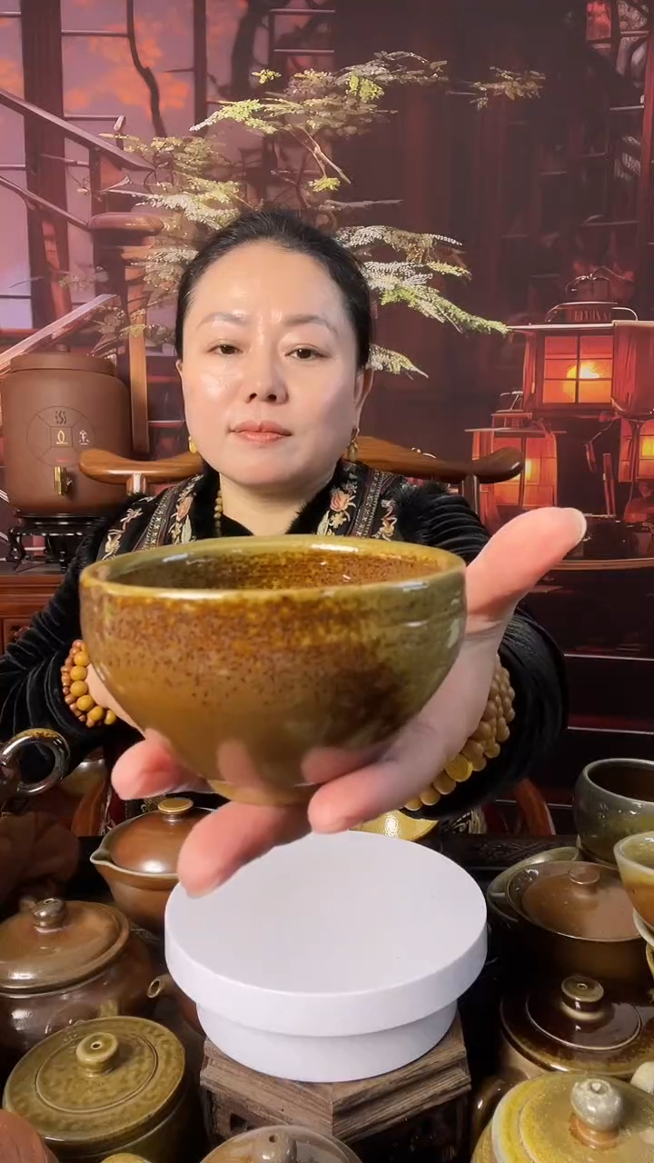 杯夜**露山东儒陶柴烧茶盏水杯