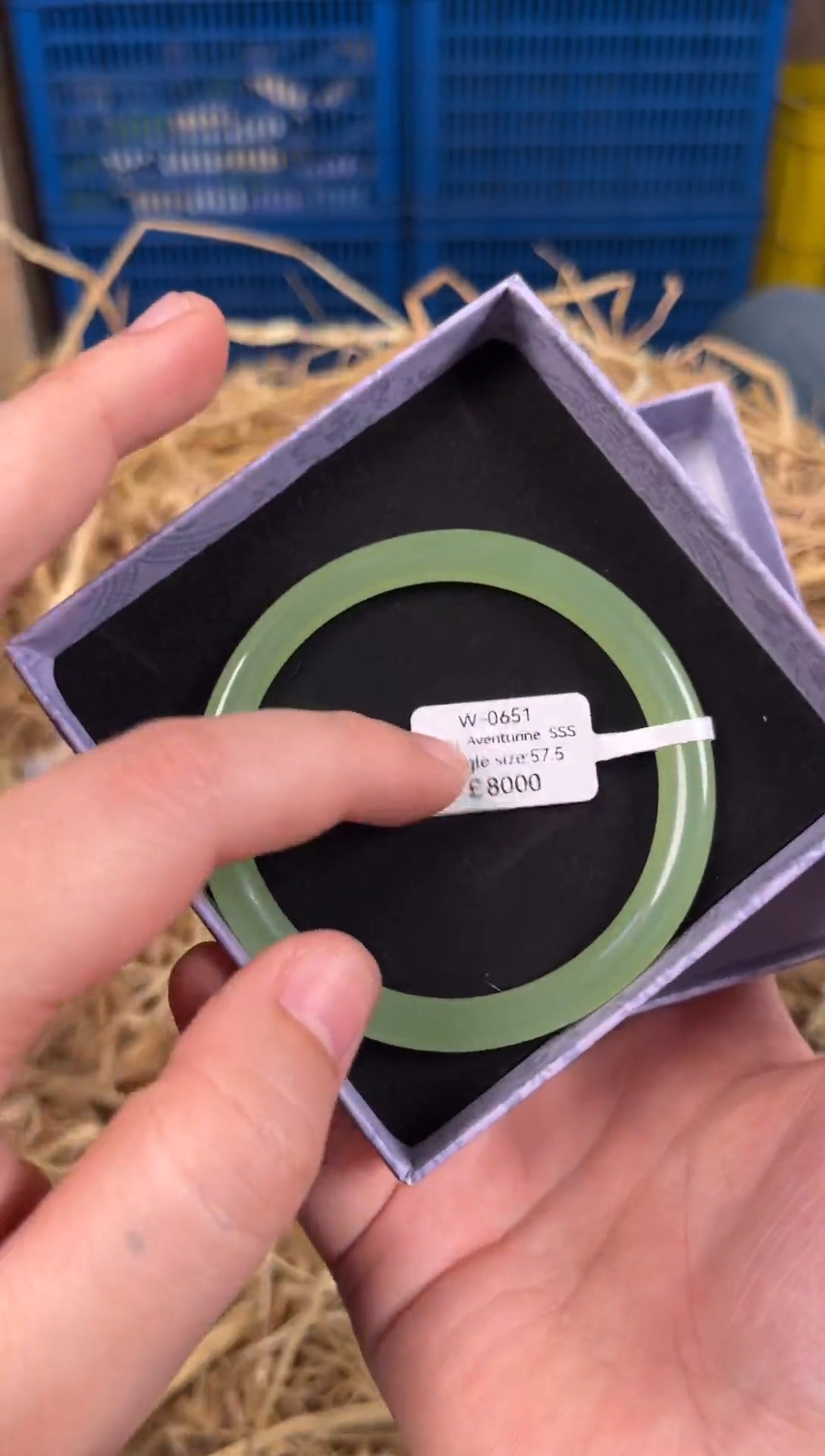 未镶嵌手镯石英质玉W0651