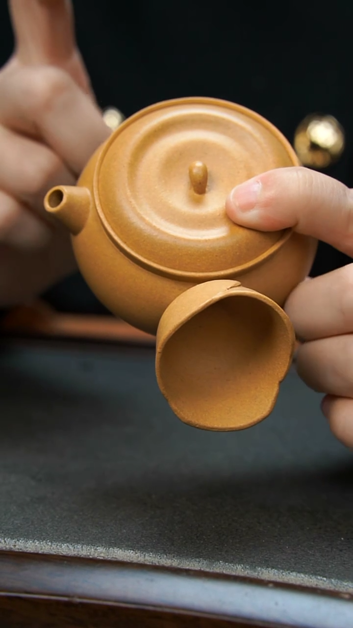【闪购商品】紫砂茶壶水波纹侧把壶