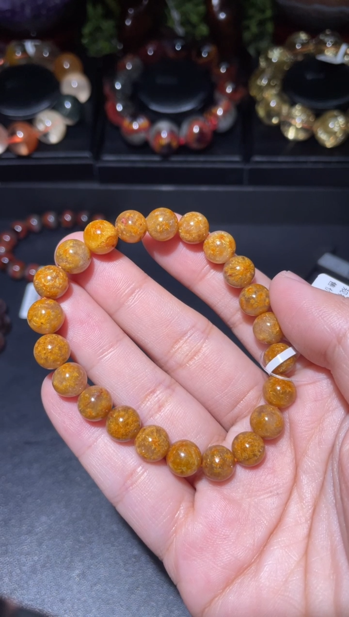 【闪购商品】水晶手链未镶嵌钛晶花8mm-12