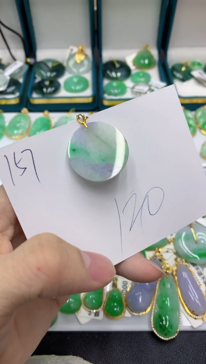【闪购商品】翡翠颈饰18K金镶嵌号链接11111111111