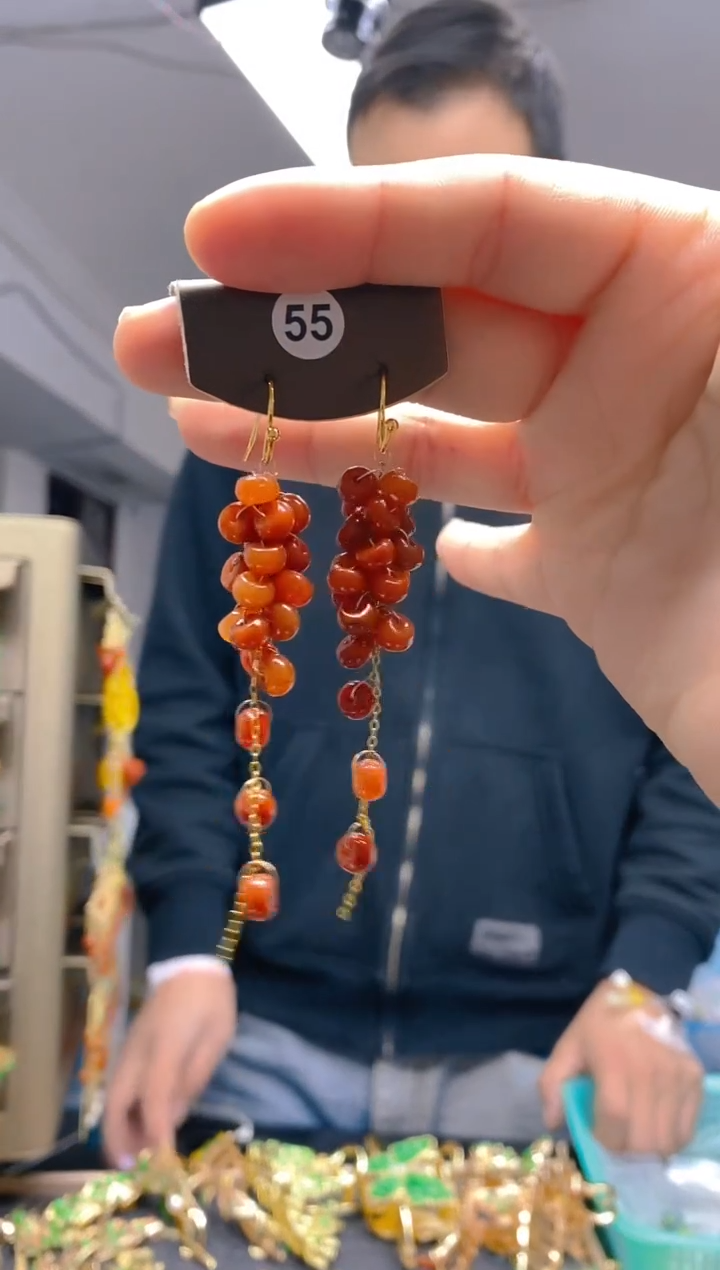 【闪购商品】翡翠耳饰合金0149翡翠耳钩