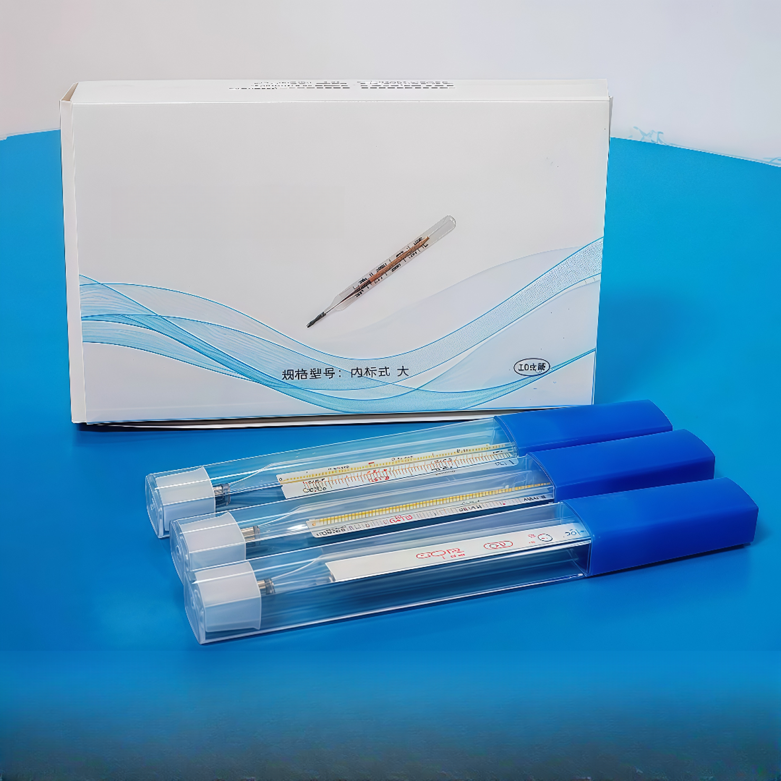 【现】大刻度高精准加粗玻璃计