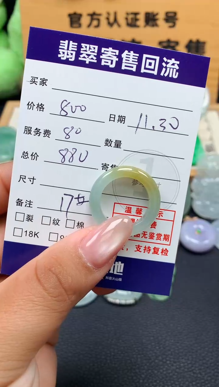 未镶嵌戒圈翡翠10151237