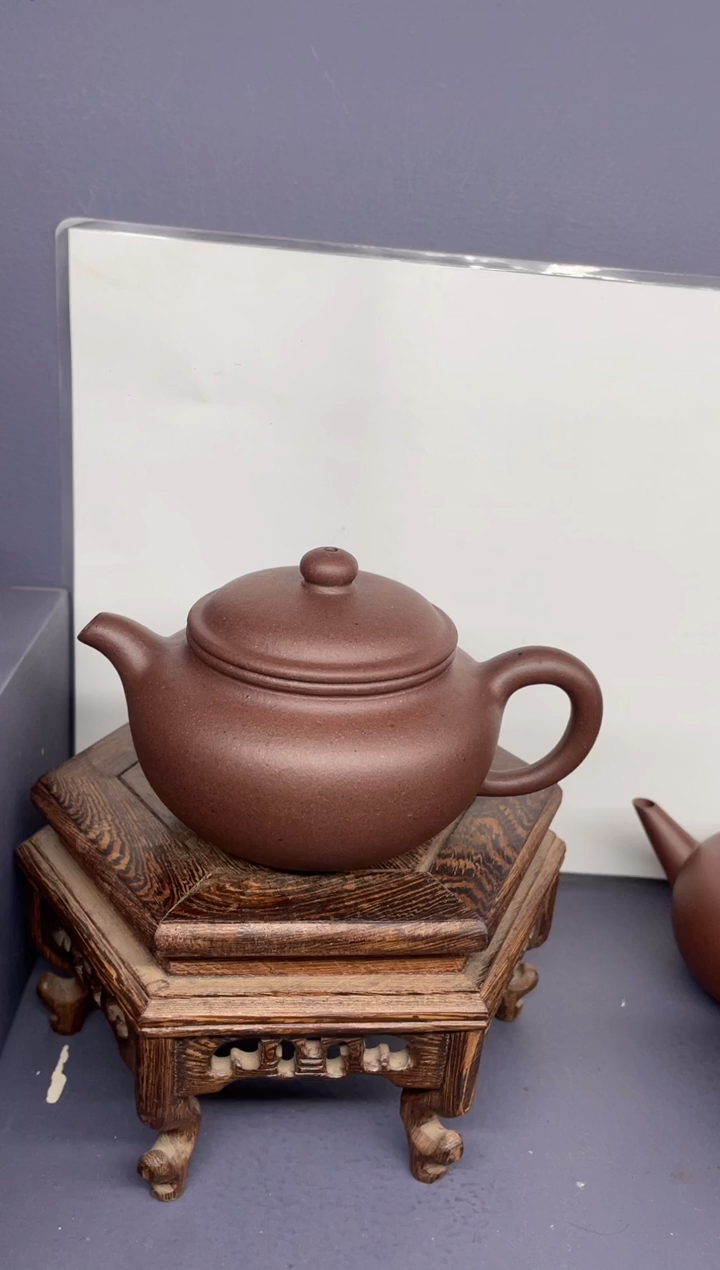 茶壶紫砂台西紫泥 永福莲子