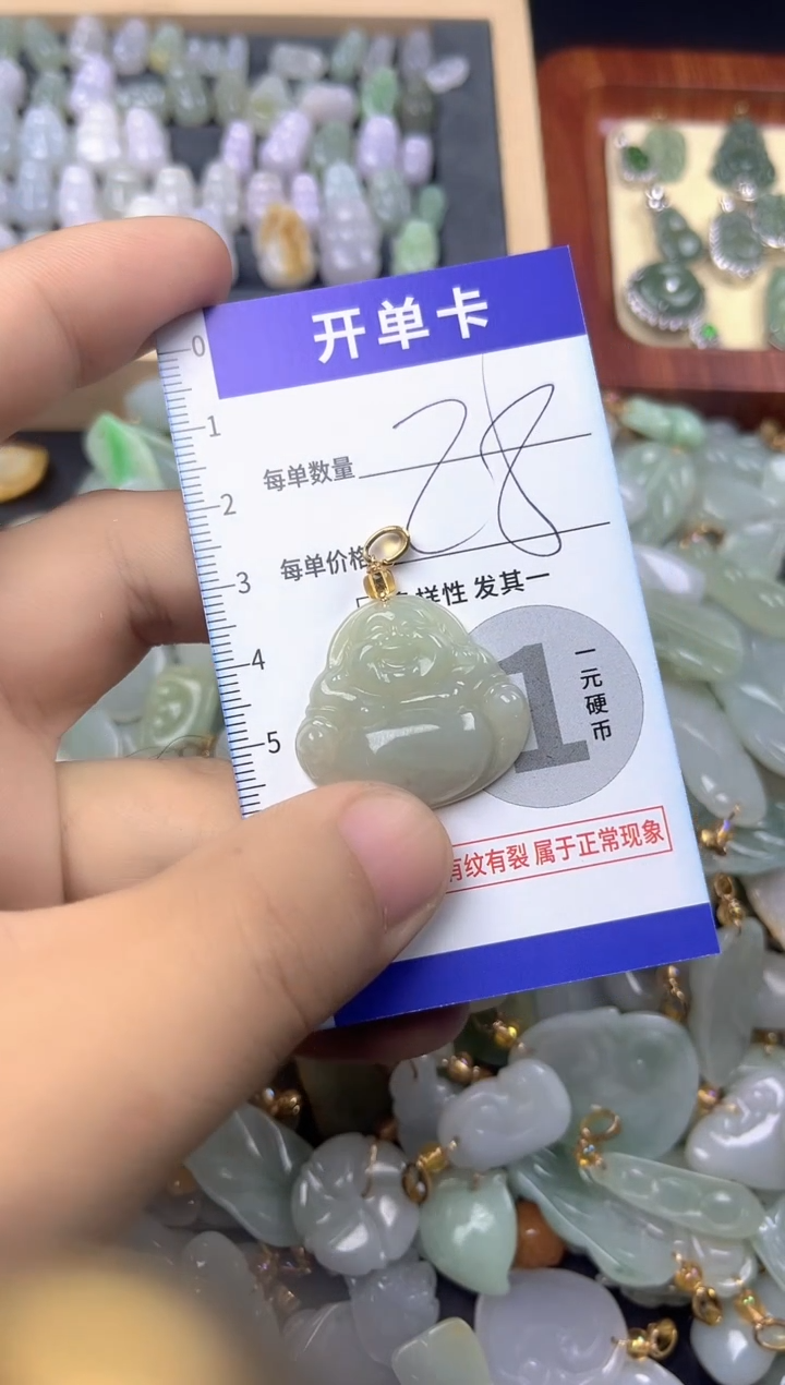 颈饰未镶嵌翡翠天然A货翡翠