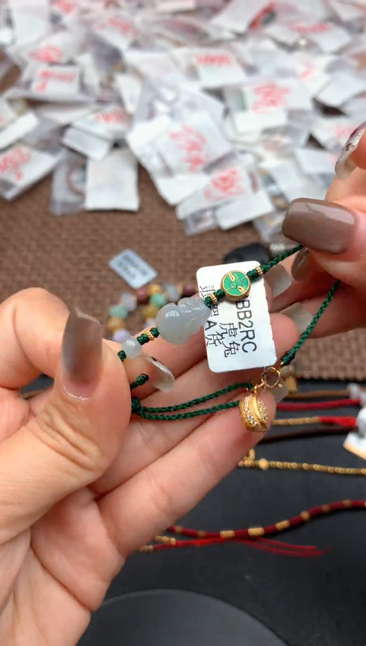 银S925镶嵌挂件翡翠一属虎或兔