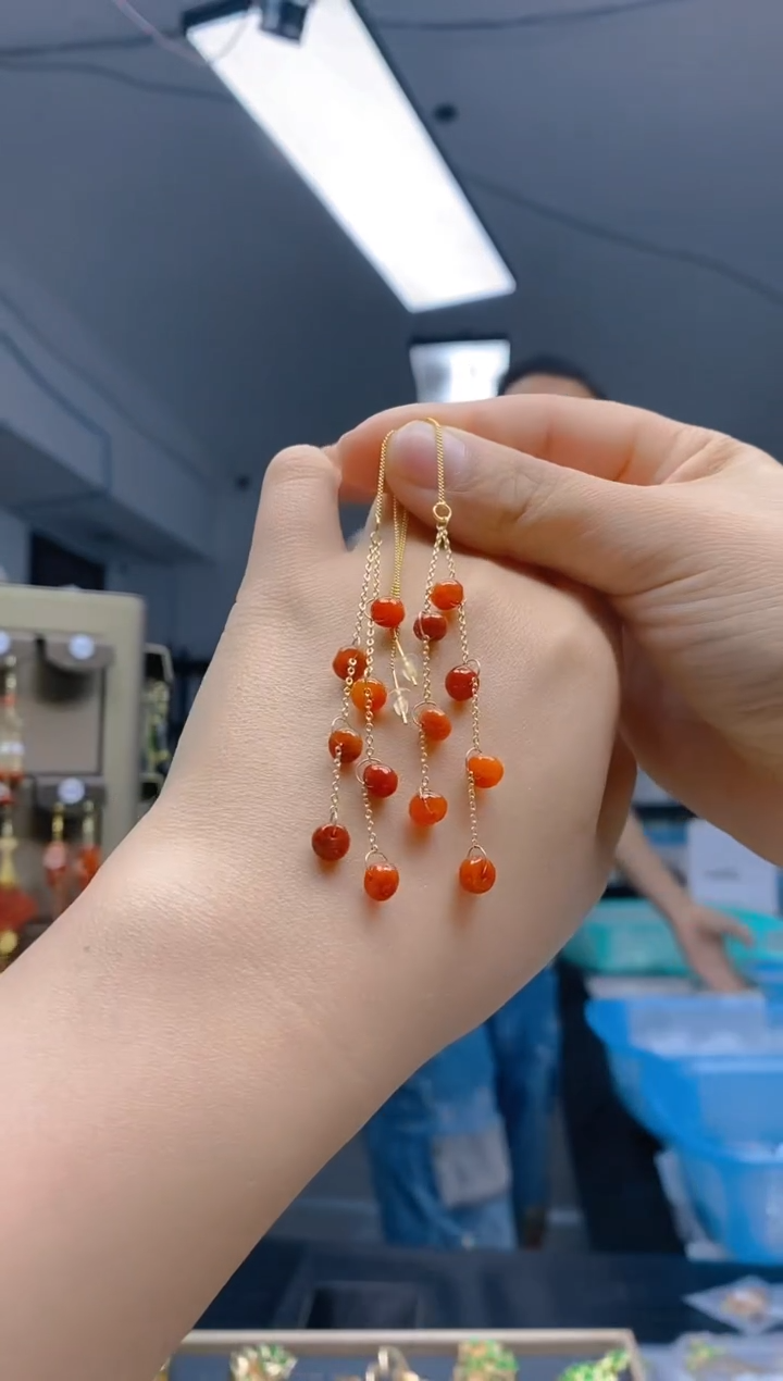 【闪购商品】翡翠耳饰合金191翡翠耳线