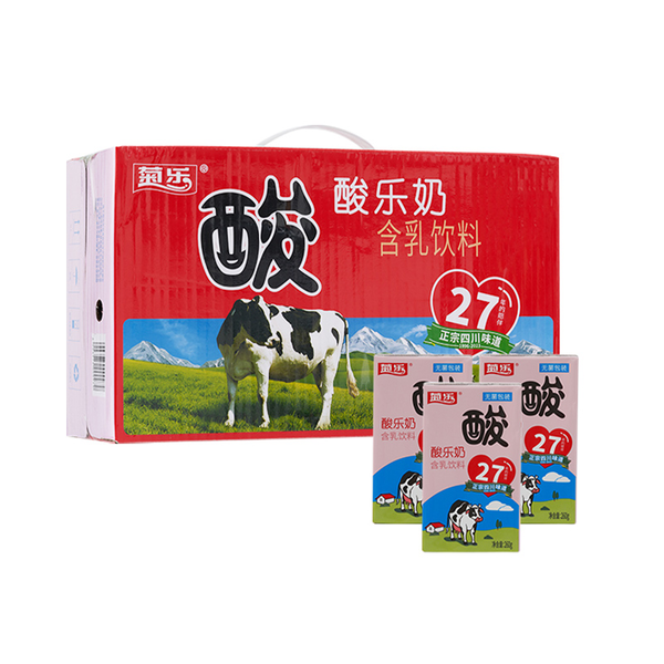 菊乐酸乐奶含乳饮料 260g*24