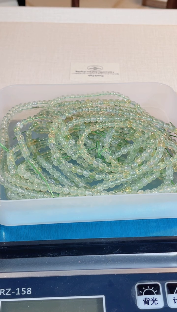 葡萄石未镶嵌手串SS026葡萄石素圈多样性发一 颜色微差