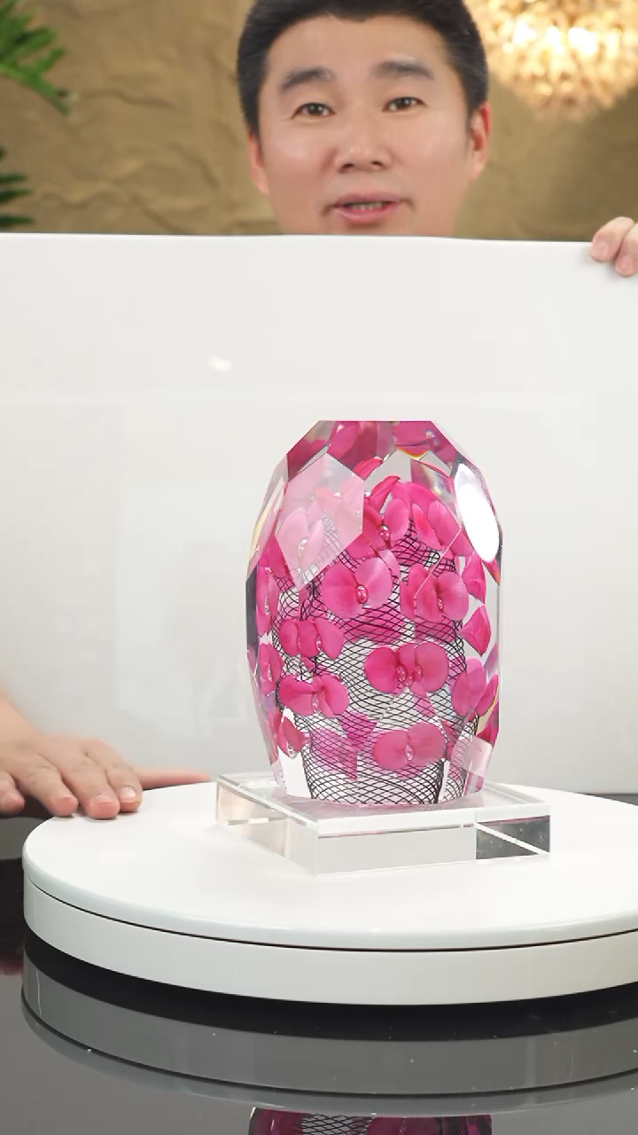 【闪购商品】摆件设计款金红粉切面摆件