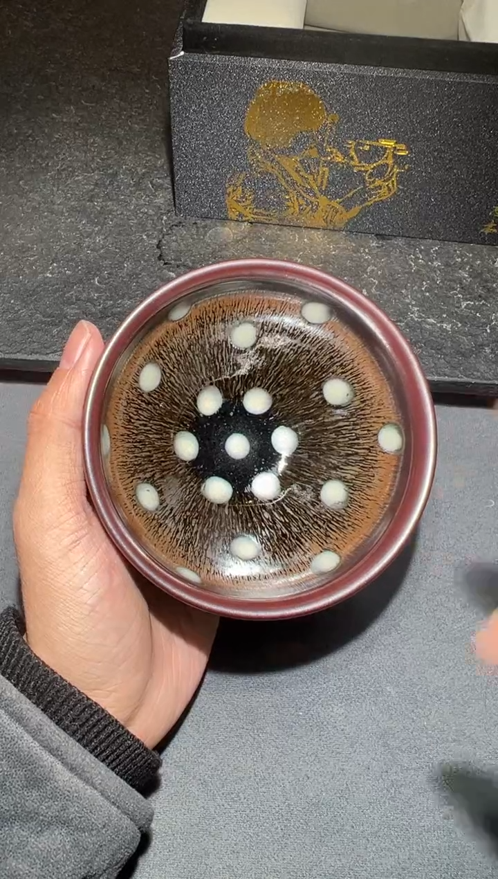 【闪购商品】茶盏3@建窑建盏胡金花