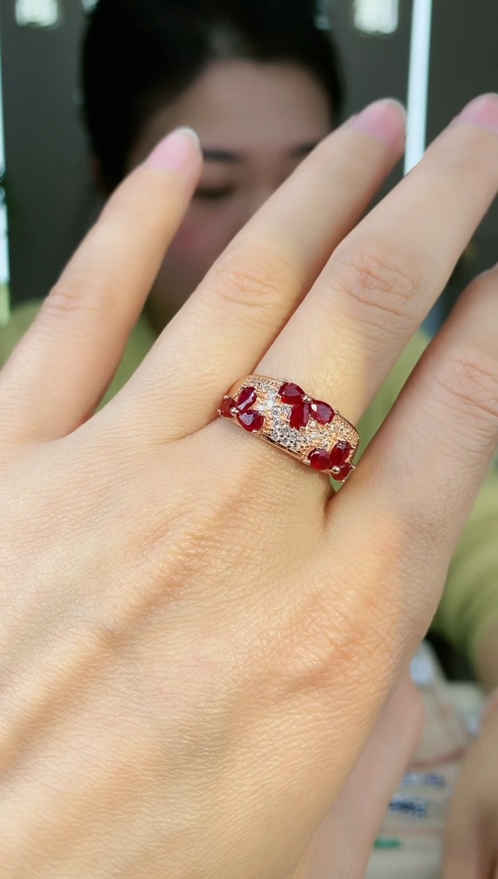 【闪购商品】红宝石手饰银S925镶嵌手饰