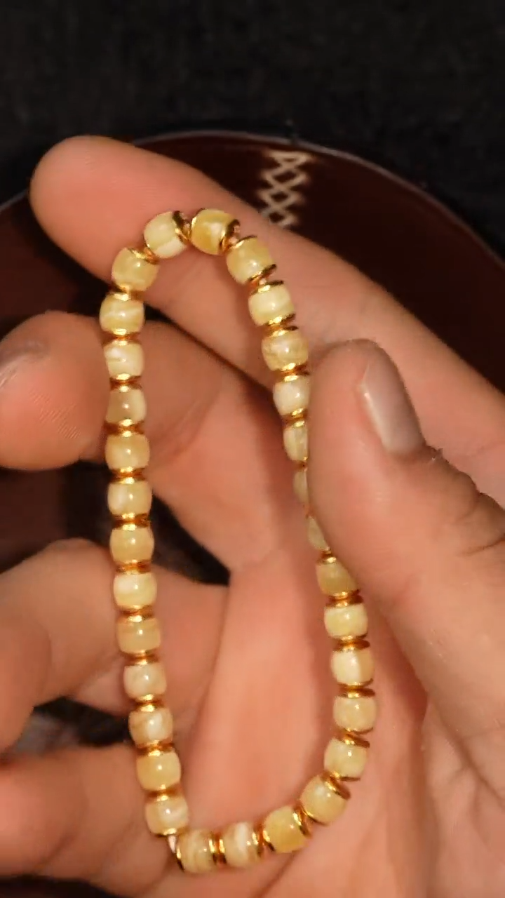 未镶嵌套链蜜蜡多样性发其一，DIY一