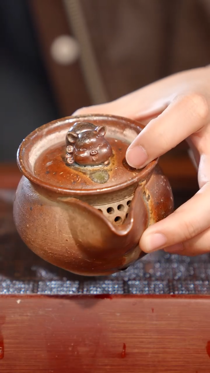 陶瓷奢瓷/瑞寅柴烧茶器（宝瓶）1137