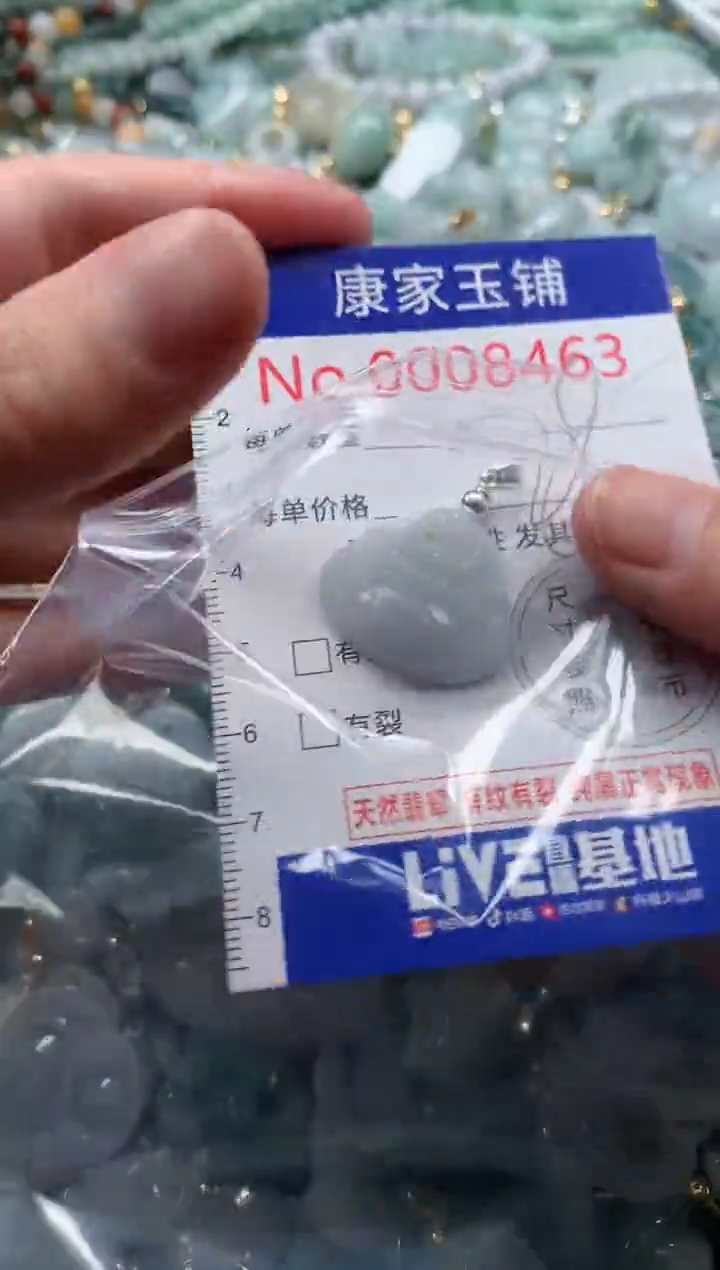 翡翠未镶嵌吊坠(不含链)8463